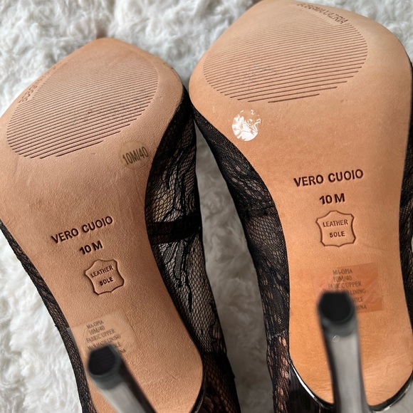 BCBG Black Lace Heels - Picture 5 of 6